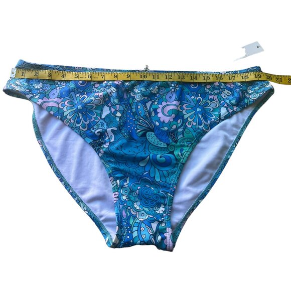 Women's NWT Nicole Miller Plus Size Mid Rise Bikini Bottoms Size 3X - Picture 6 of 6